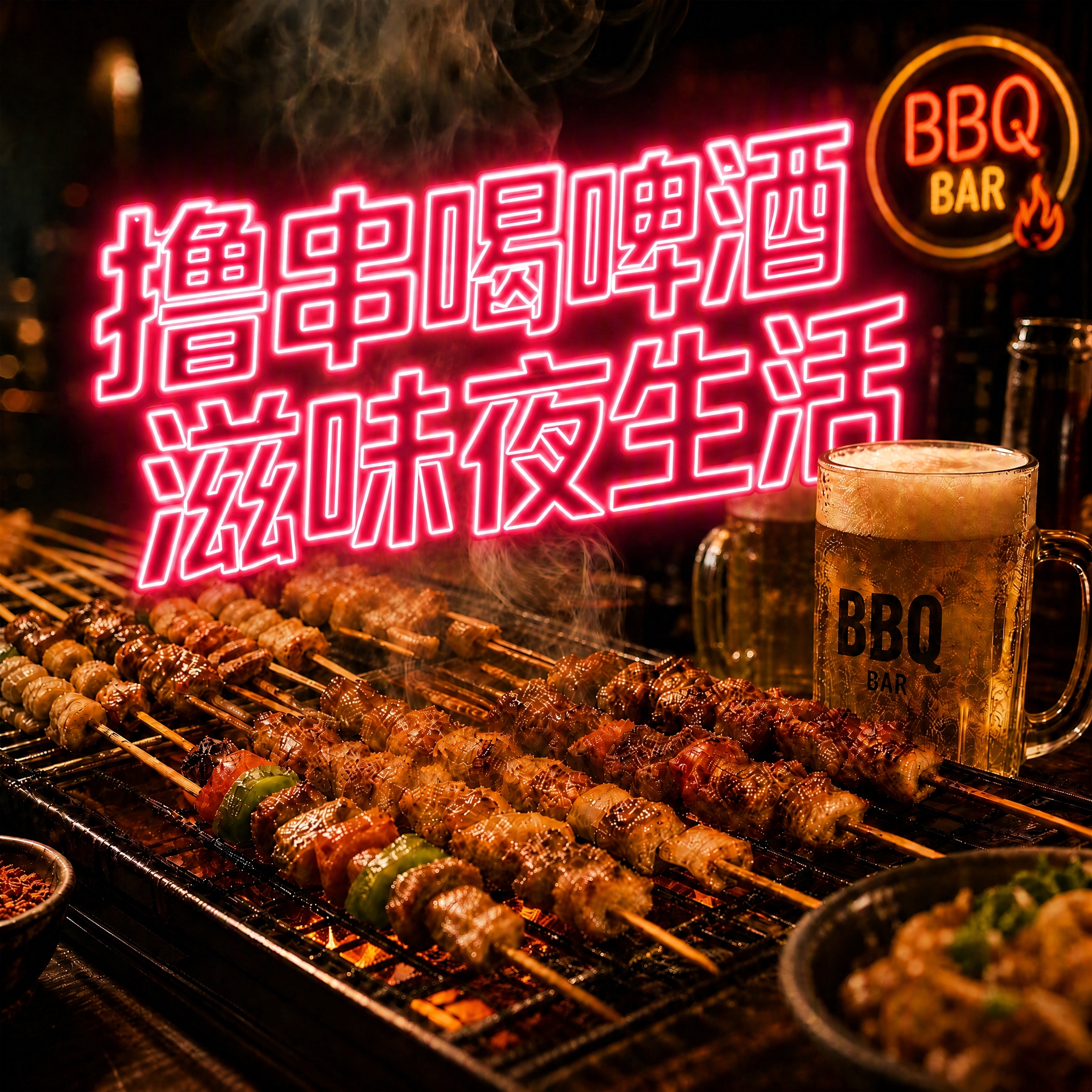 Modify this BBQ poster: make th… - 图片创意预览