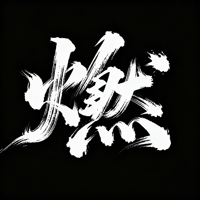 帮我设计12个燃向的书法字，不要有火焰元素，只要字，要风格一致，笔锋可以嚣张，不必太规整，不要有墨点，每一个字以一张图片的形式展现，黑底白字，这12个字分别是: 丁 猛 旦 琪 骏 霍 彦 瑞 聚 圈 捷 宗