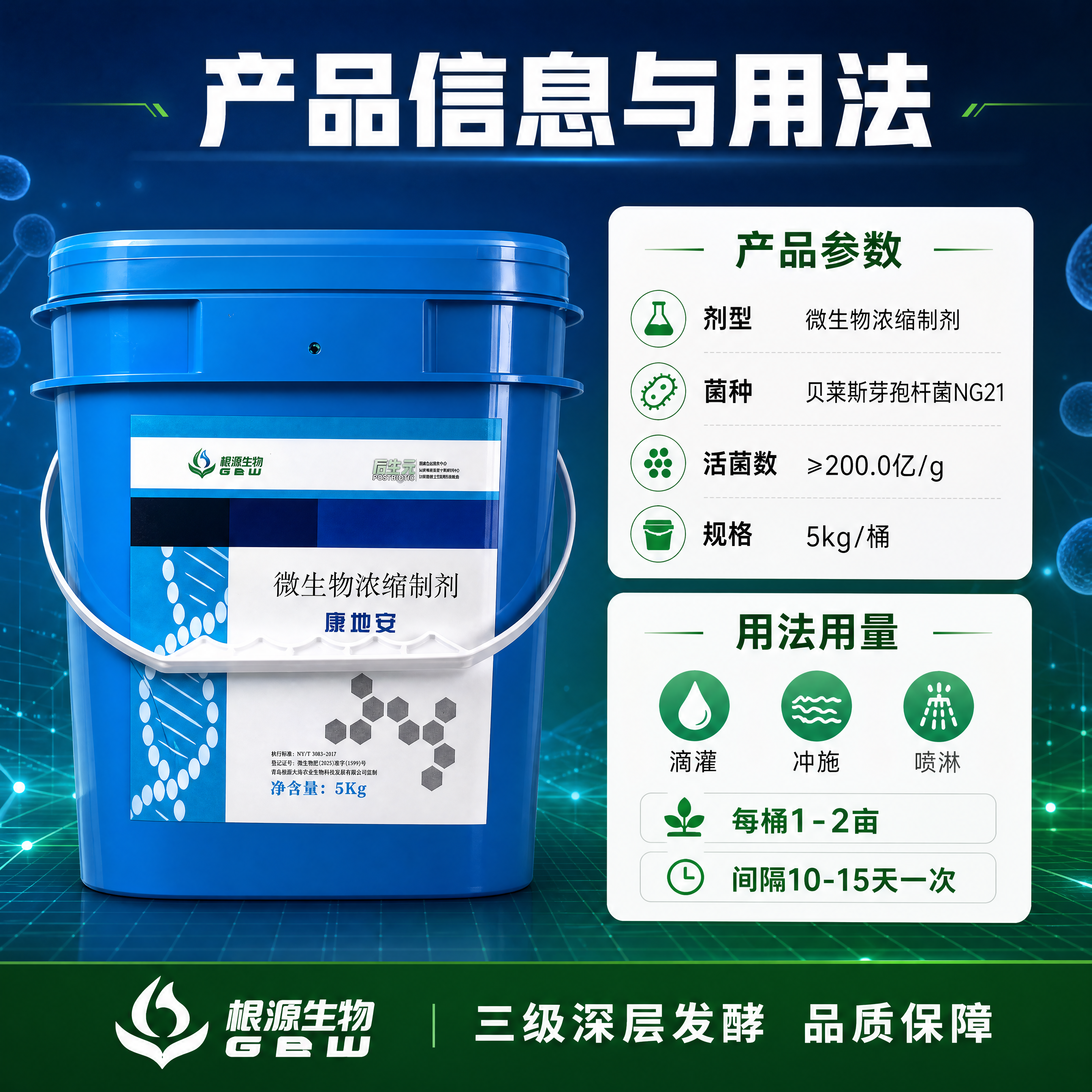 [主图-5] 规格参数与用法-产品信息卡+用法用量说明。康地安… - 图片创意预览