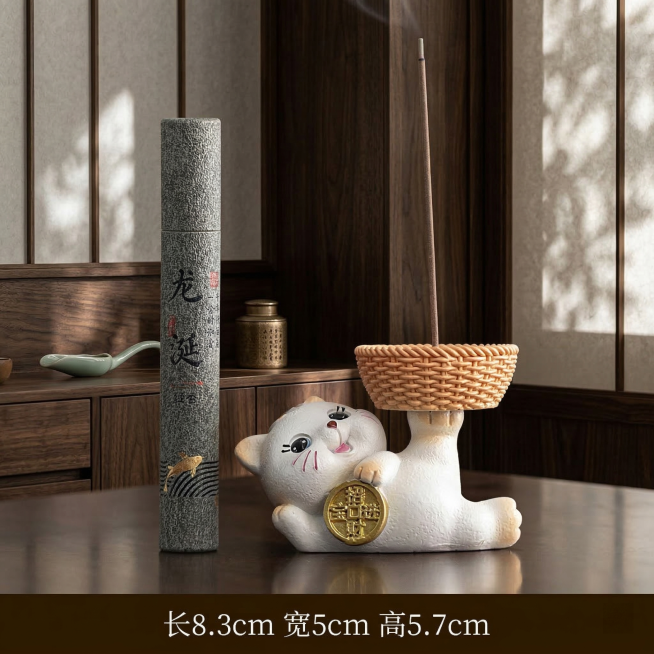 保留前景产品和底部尺寸文字不变，更换为素雅新中式茶室背景，深胡桃木质感，静谧禅意光影，符合茶道意境，保留产品细节和文字清晰预览效果