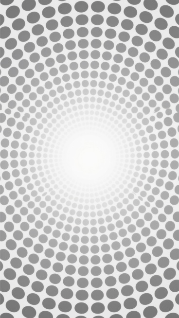 极简风格抽象背景设计，由不同大小和密度的灰色圆点构成，圆点从四周向中心呈现渐变稀疏的分布规律，边缘区域圆点密集且颜色较深，中心区域圆点稀疏且颜色逐渐变浅近乎白色，整体形成对称的放射状视觉效果，圆点排列整齐有序，间距均匀，呈现出平滑的过渡层次，背景为纯白色，无任何文字、LOGO及其他装饰元素，营造出简洁、现代、富有韵律感的视觉体验。预览效果