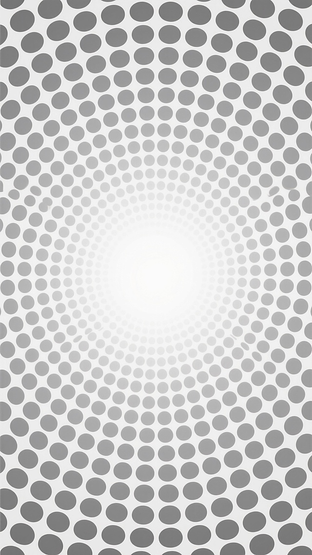 极简风格抽象背景设计，由不同大小和密度的灰色圆点构成，圆点从四周向中心呈现渐变稀疏的分布规律，边缘区域圆点密集且颜色较深，中心区域圆点稀疏且颜色逐渐变浅近乎白色，整体形成对称的放射状视觉效果，圆点排列整齐有序，间距均匀，呈现出平滑的过渡层次，背景为纯白色，无任何文字、LOGO及其他装饰元素，营造出简洁、现代、富有韵律感的视觉体验。