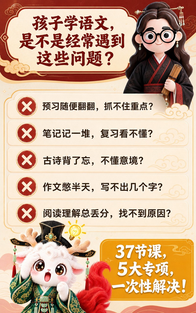 [商品] 教育服务类商品：小学语文5大专项精品课；使用【图1】… - 图片创意预览