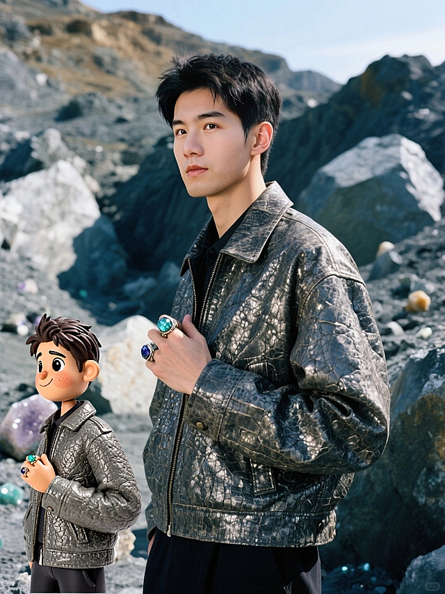 Q版粘土风格穿搭AI小人宝藏帅哥😎