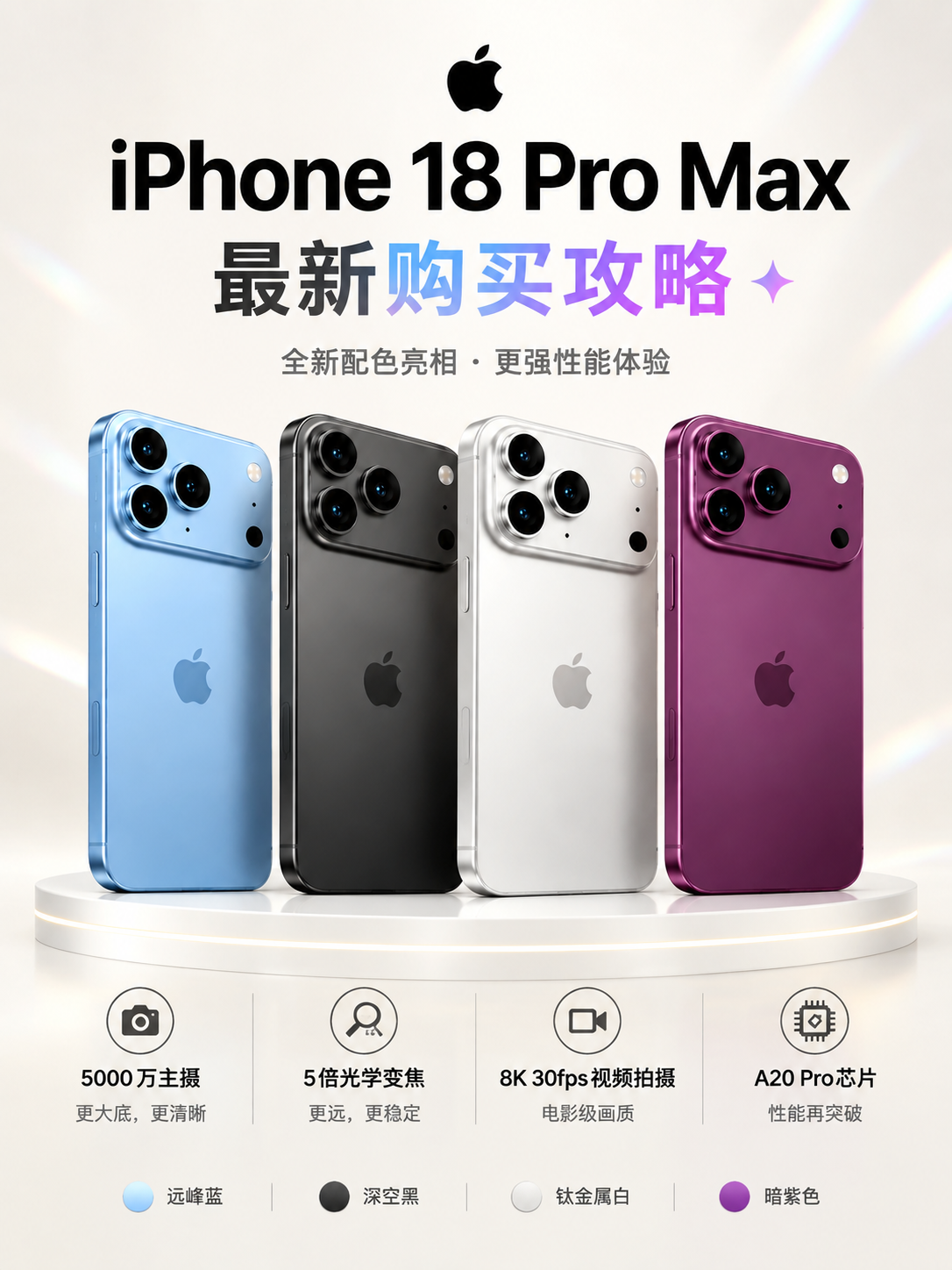 3:4竖版商业数码海报，奶白色纯色浅背景，细腻哑光珠光质感，淡… - 图片创意预览