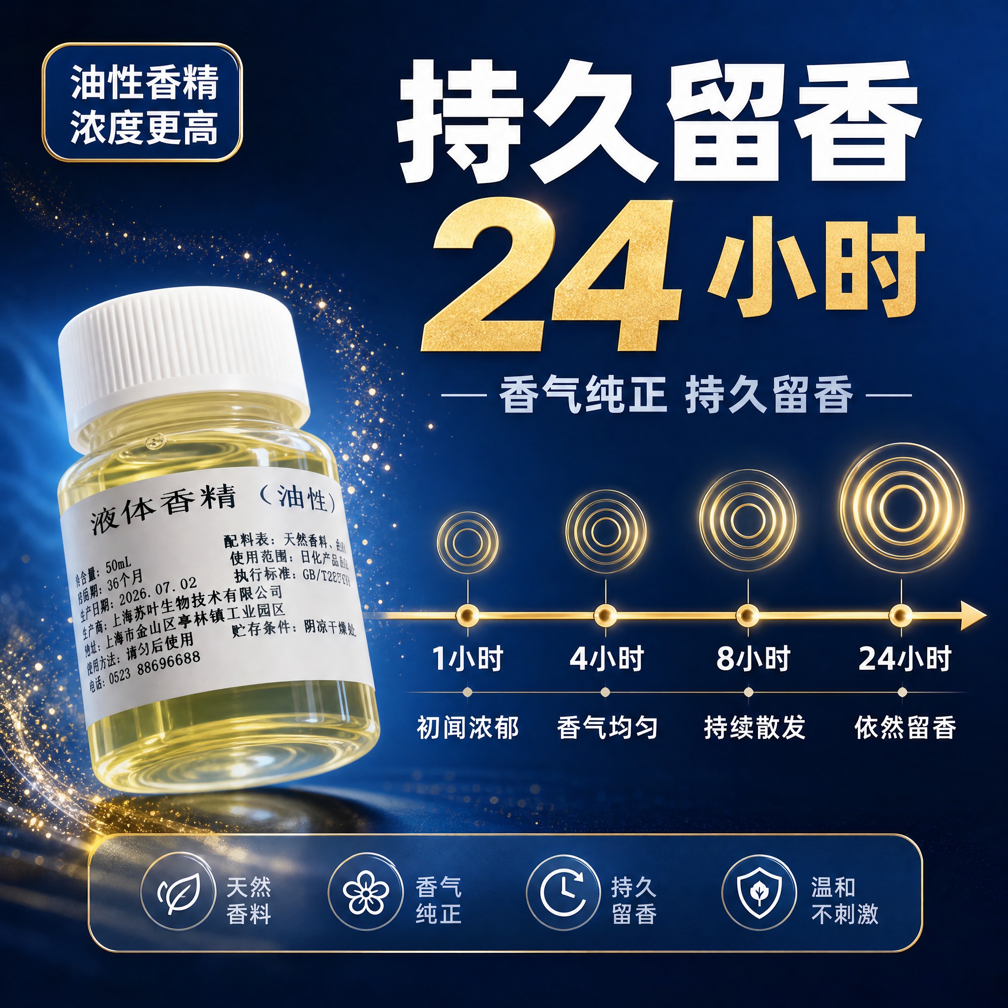 [主图-5] 持久留香品质证明图，突出香气纯正与持久留香两大核… - 图片创意预览