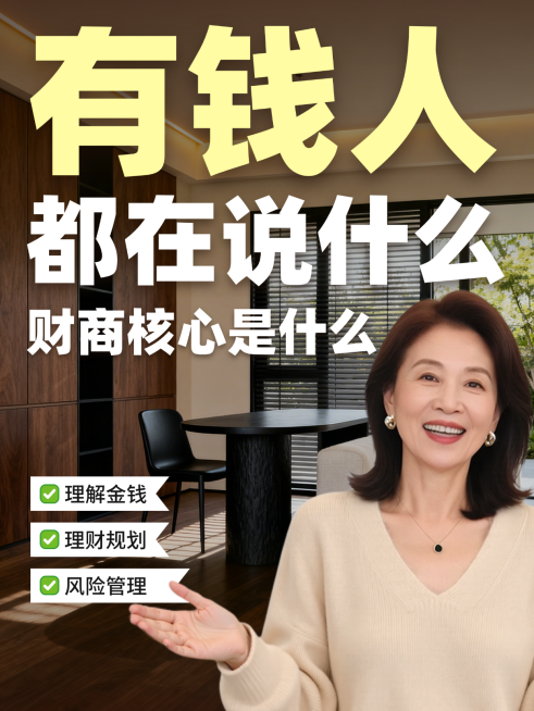 金融经济理财财商干货科普知识人像小红书封面预览效果