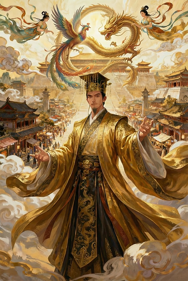 龙凤之姿，天日之表，贞观之风，至今咏诵