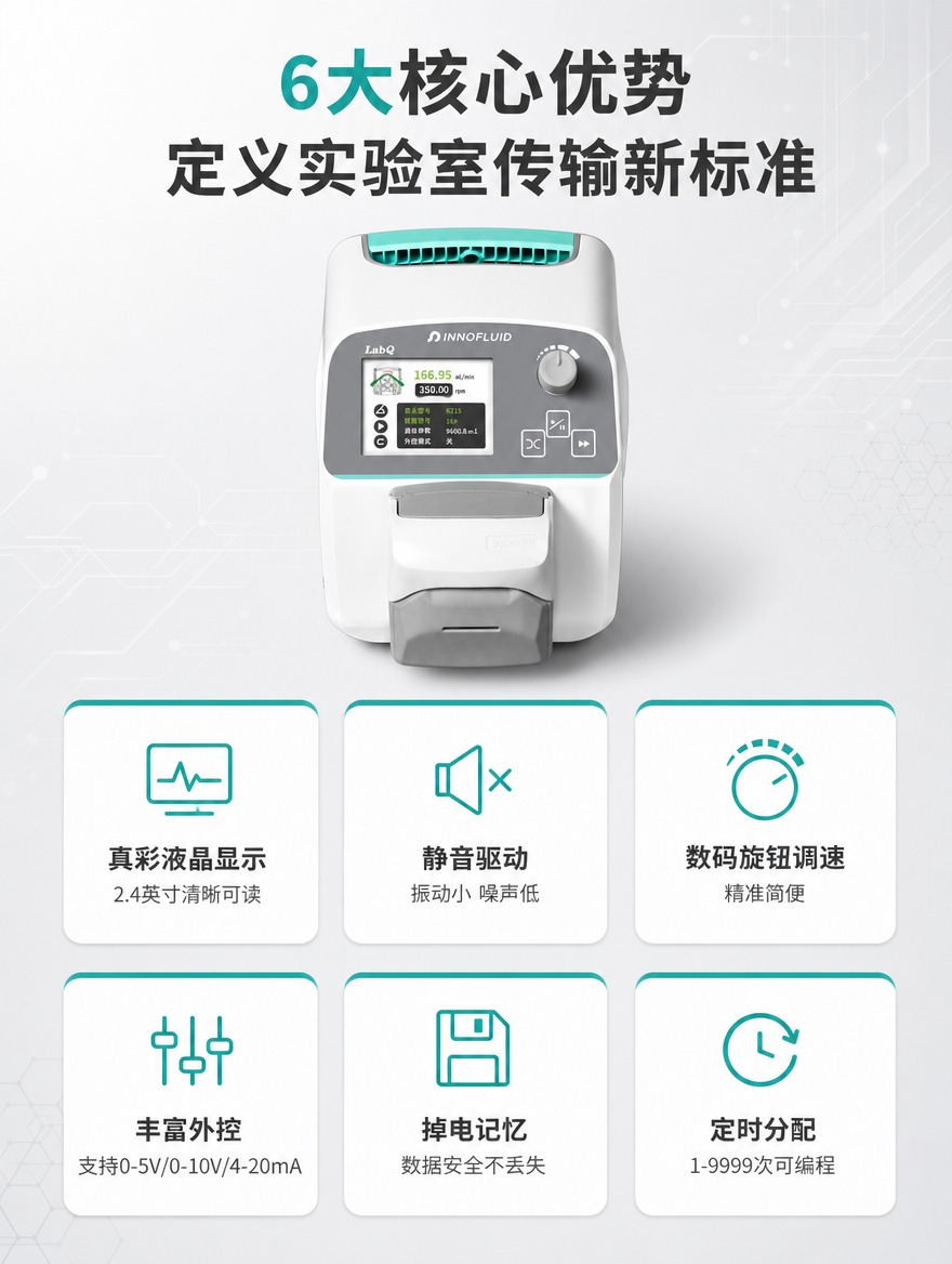 [商品] 使用【图2】LabQ 紧凑型蠕动泵正面图；保留白色主… - 图片创意预览