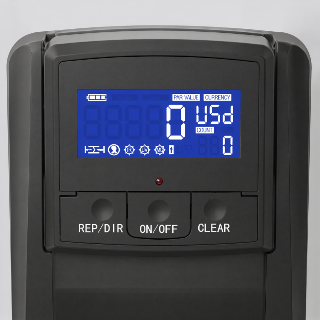 [Main image 3] ST-V65 Money Detector button panel and LCD screen detail display. This image uses [im预览效果
