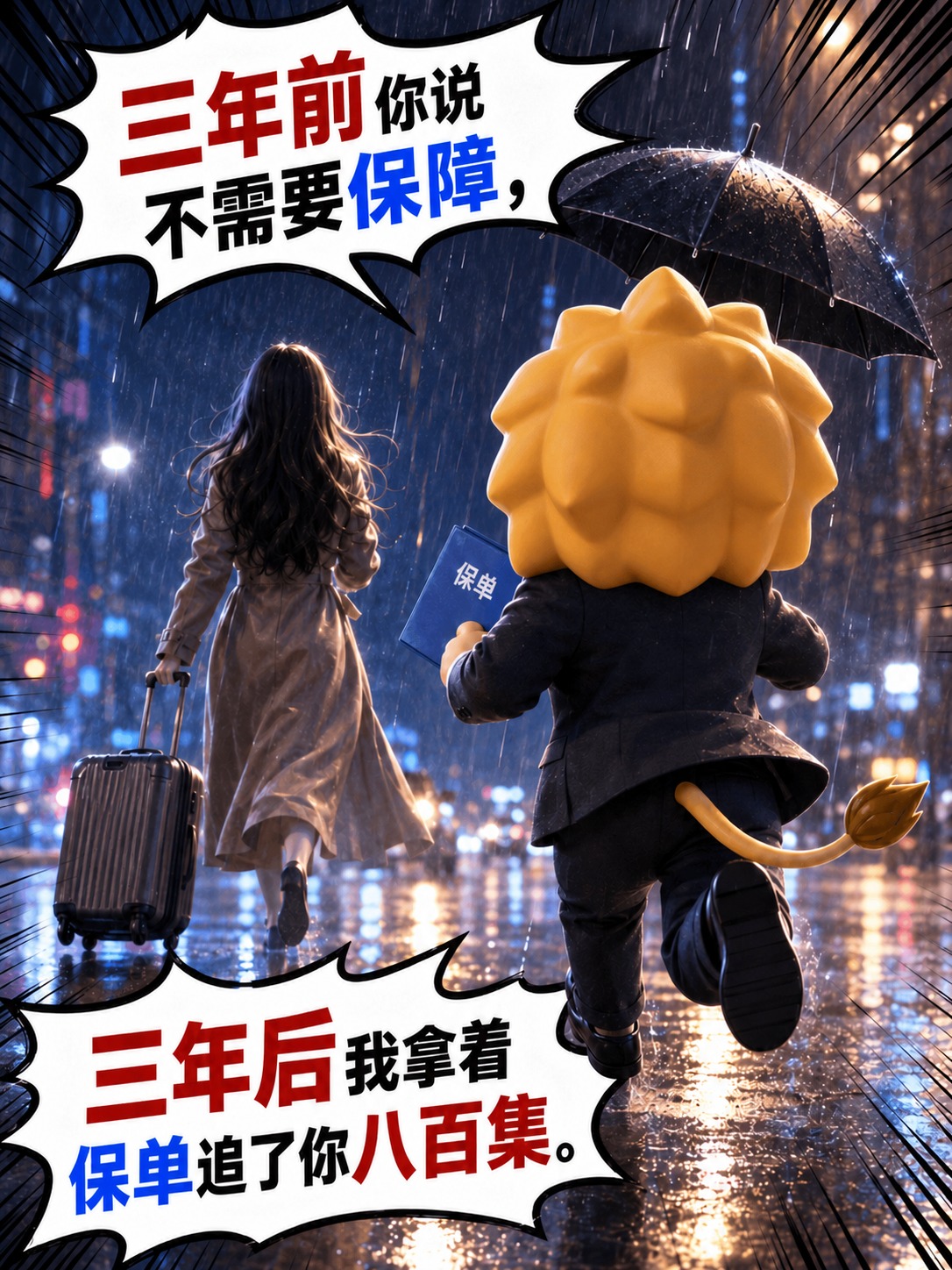 基于第一张图进行修改：1. 狮子后脑勺的毛发形态参考第二张图的… - 图片创意预览