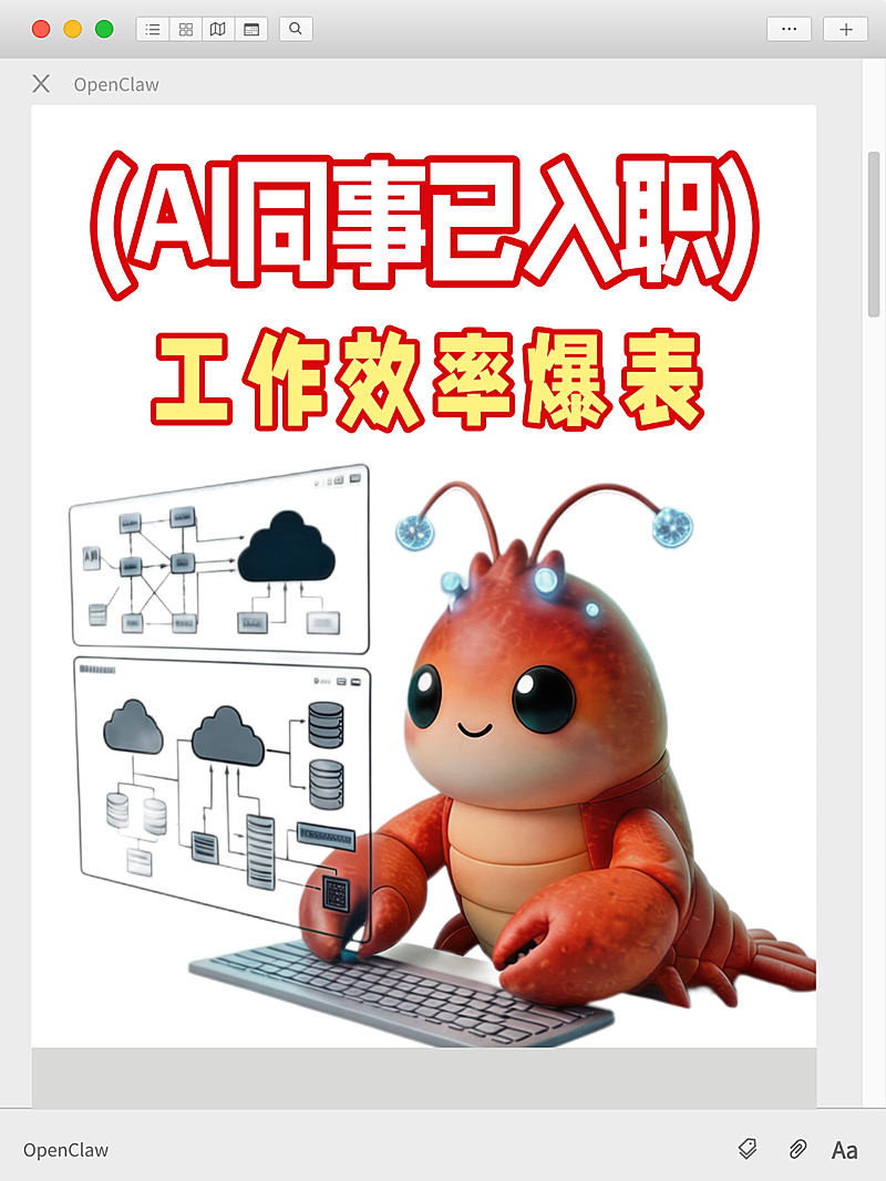 OpenClaw ai助手小红书讨论话题封面