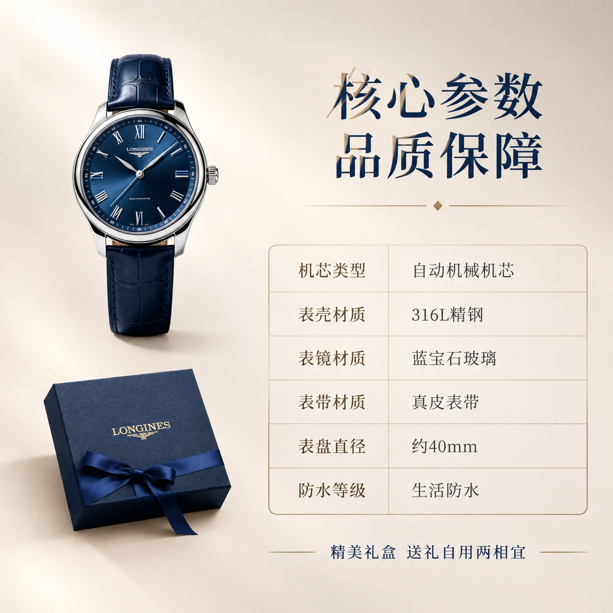 [主图-5] 产品参数与礼赠 规格信息展示。 [统一基调] 整… - 图片创意预览