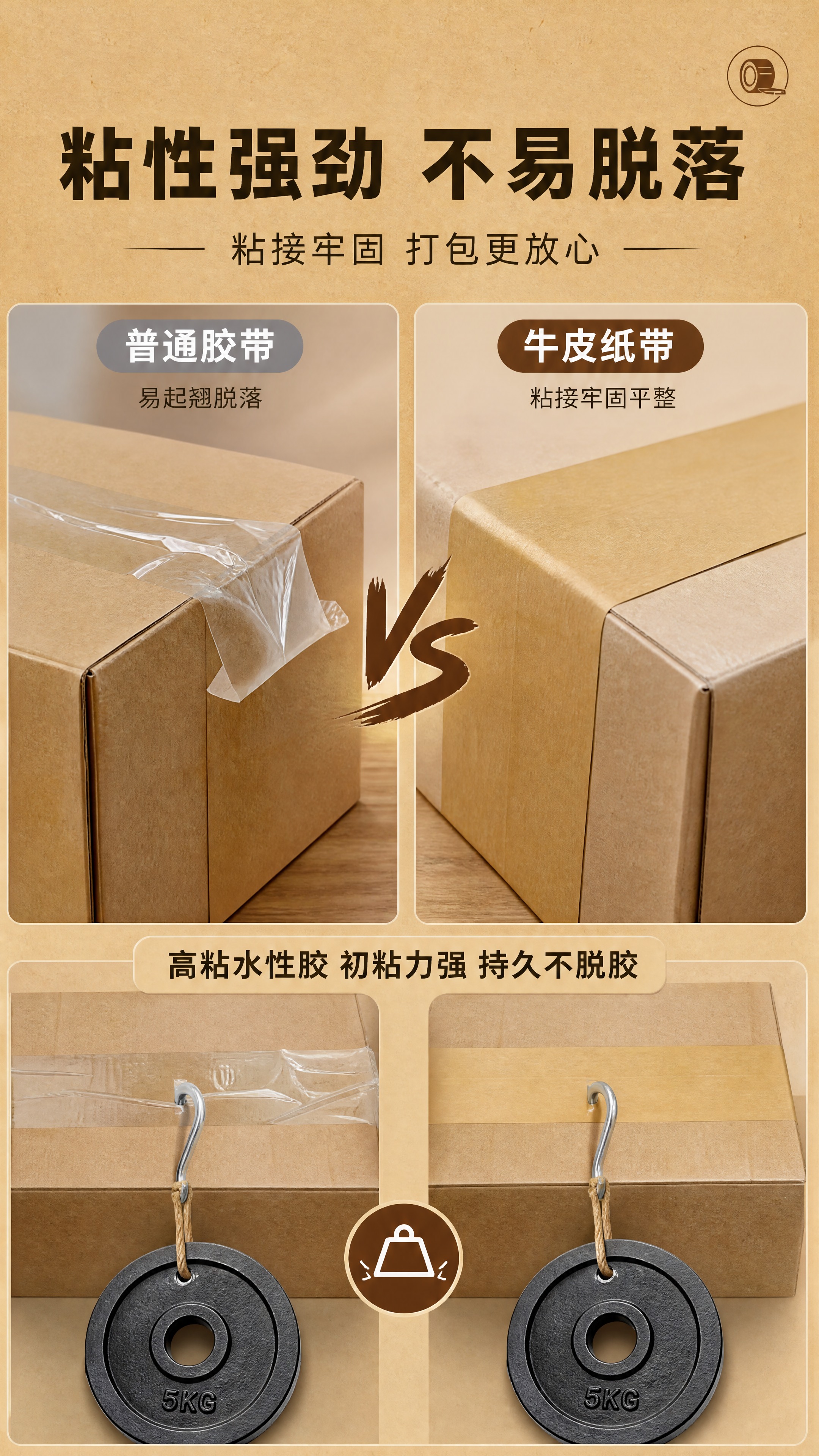 [商品] 使用【图1】自粘牛皮纸带；保留牛皮纸原色、卷装形态、… - 图片创意预览