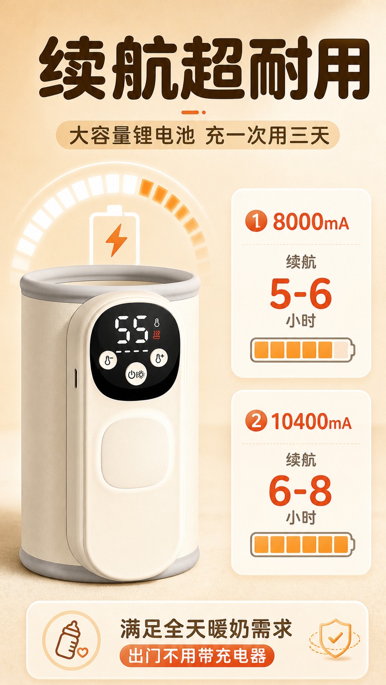 [商品] 使用【图1】米白色无线暖奶保温套；保留圆柱形筒状结构… - 图片创意预览