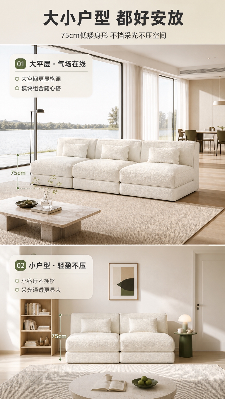 [商品] 使用【图1】S8908尤尼达模块化方块沙发；保留方块… - 图片创意预览