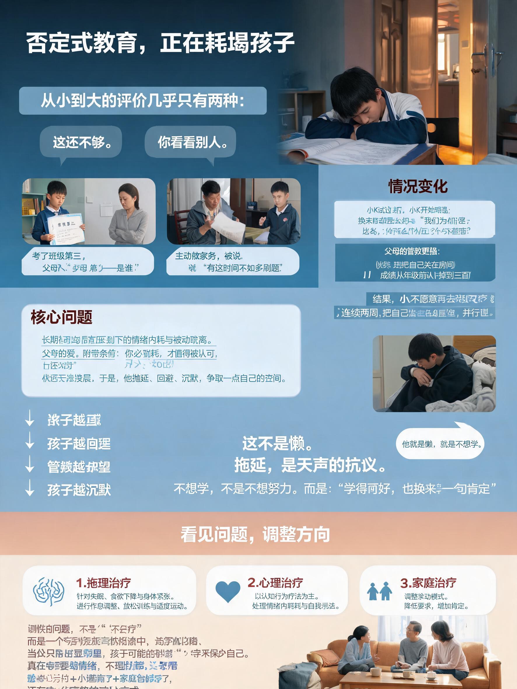 竖版青少年心理健康科普长图文，单张完整内容，医疗健康类温暖专业… - 图片创意预览