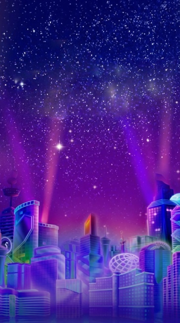 清晰，繁星点点预览效果