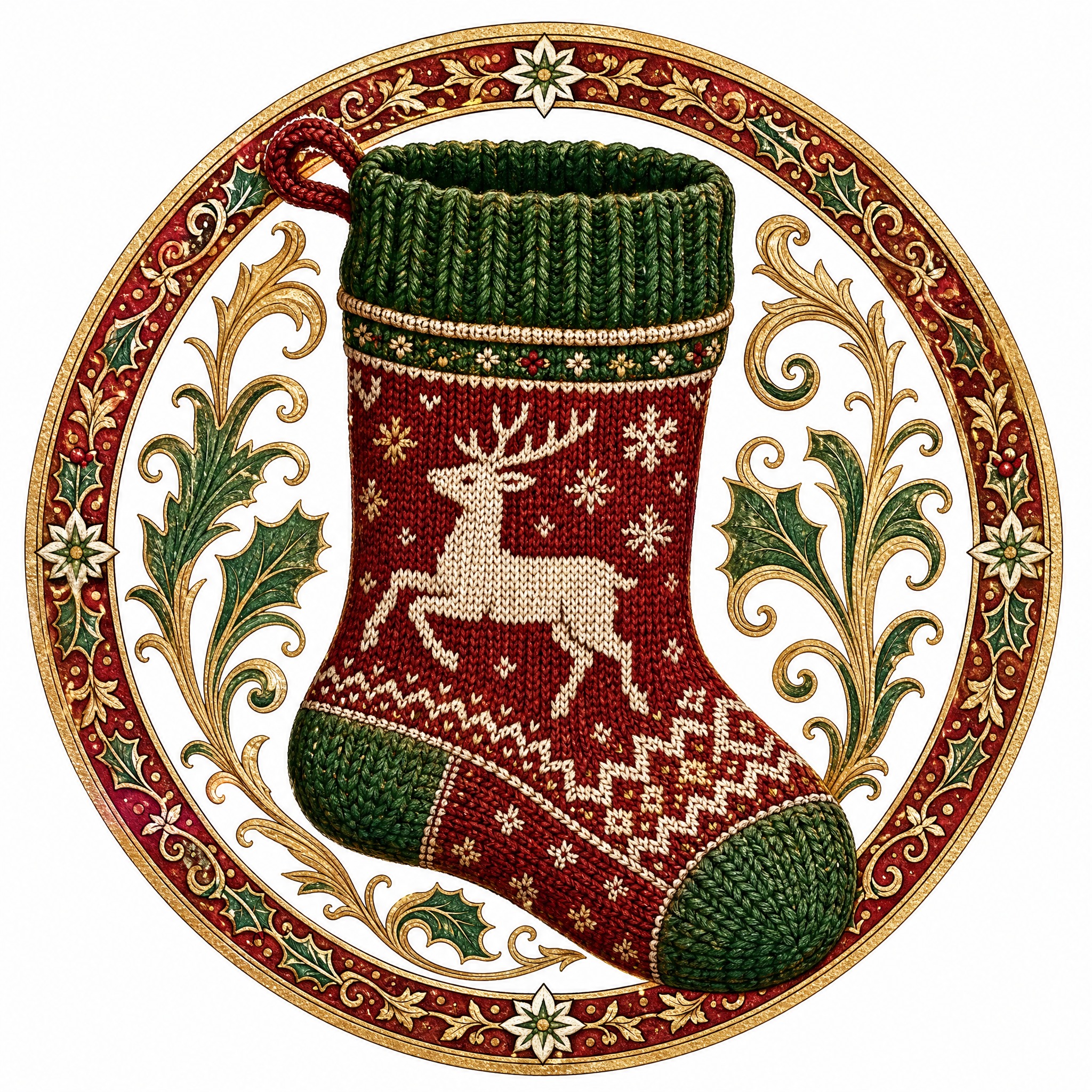 Christmas sticker, medieval ill… - 图片创意预览