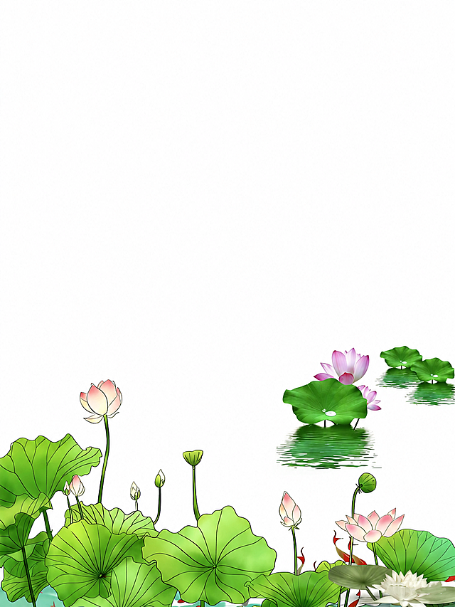 消除图片上所有文字，保留荷花荷叶等背景图案完整，自然无痕，与原图风格一致