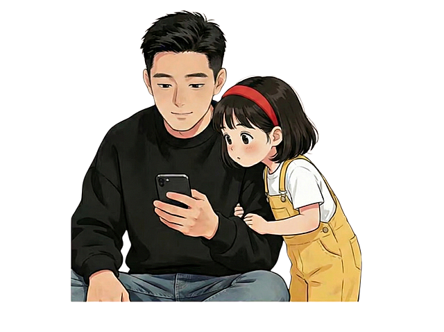 爸爸的眼睛是睁开的