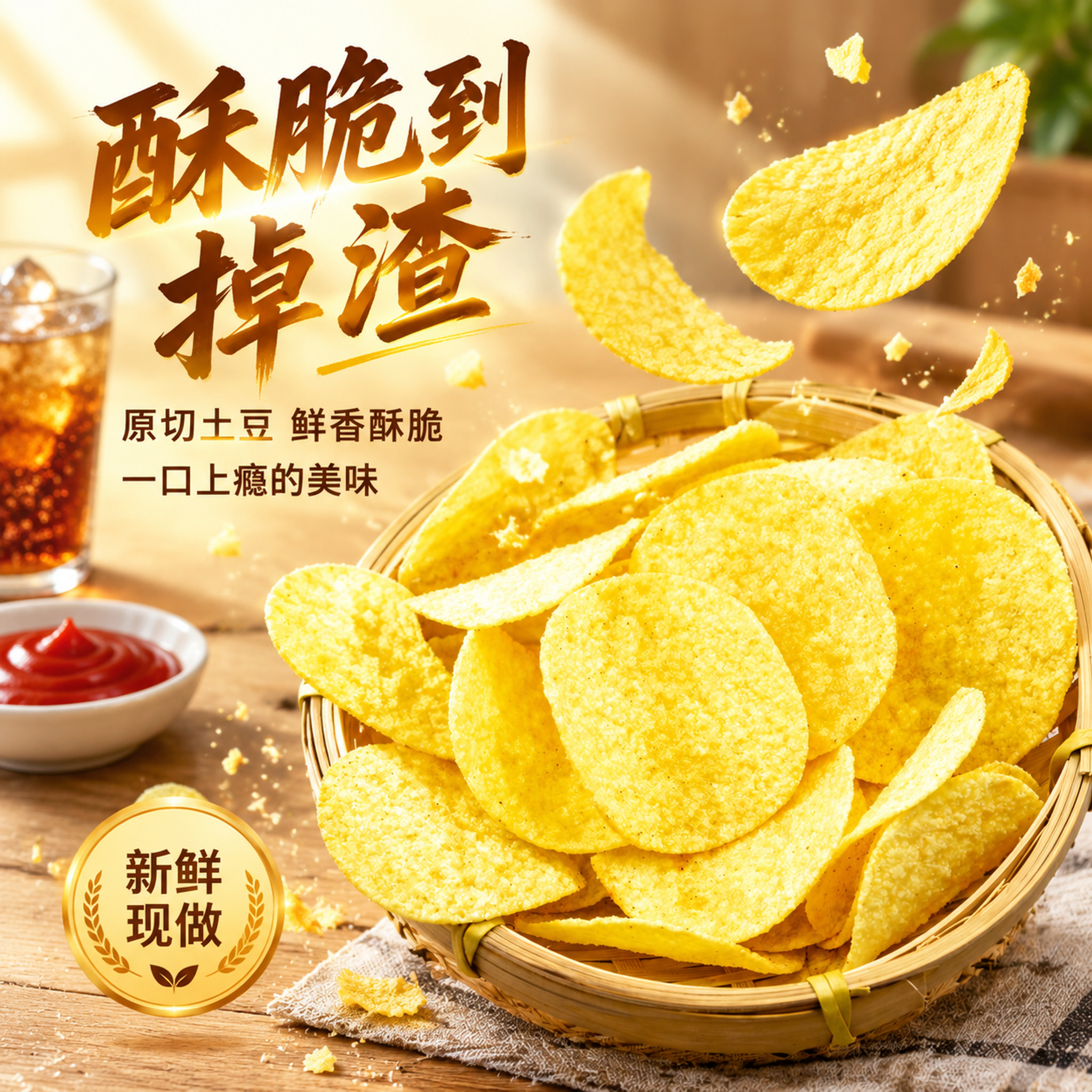 [主图-1] 原味薯片 首图点击率 诱惑食欲主题。 [统一基调… - 图片创意预览