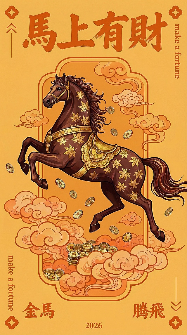 在做五个一样的马但是颜色和动作不一样 背景颜色也要不一样