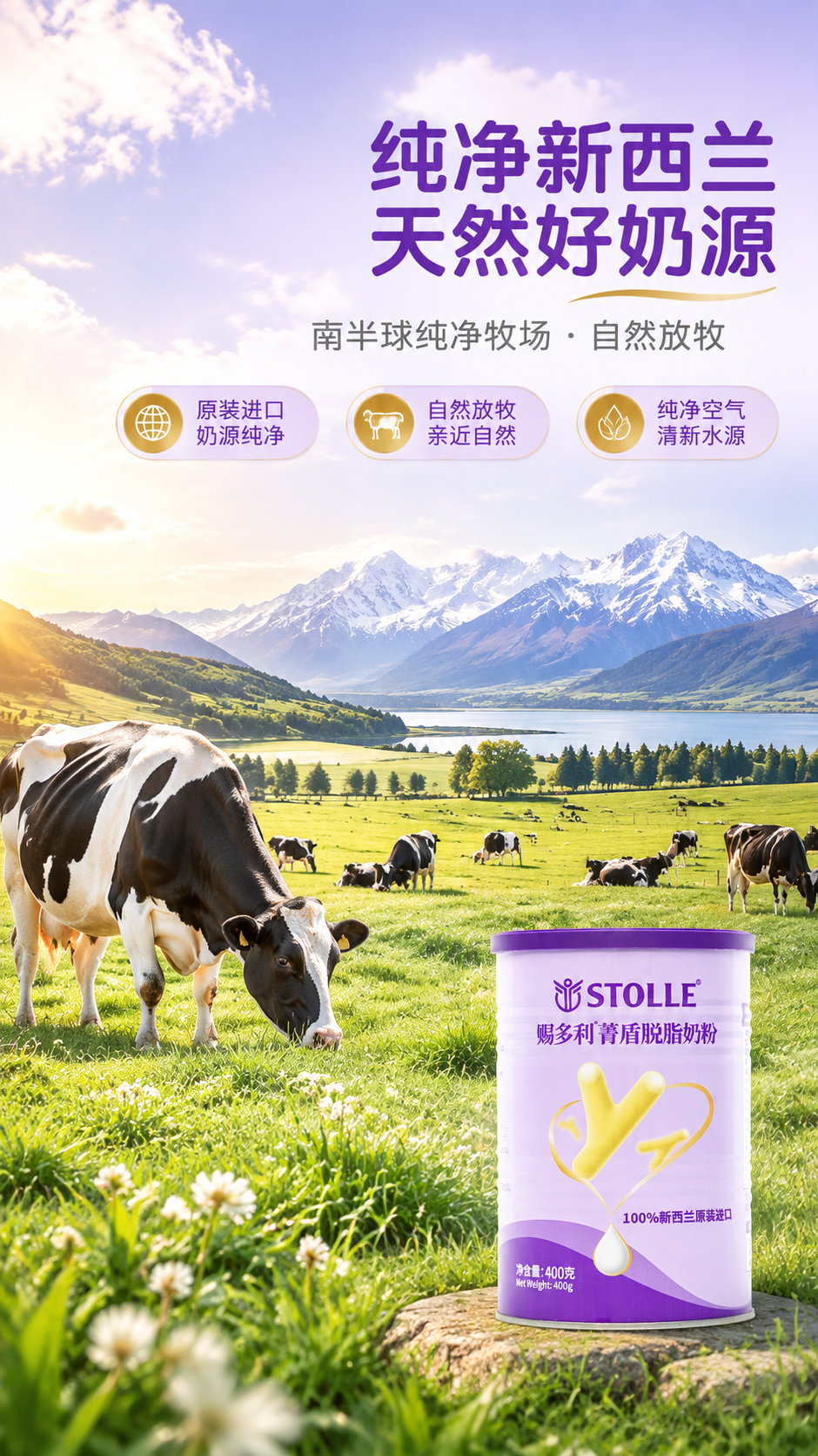 [商品] 使用【图1】赐多利菁盾脱脂奶粉罐（保留罐身全部原包装… - 图片创意预览