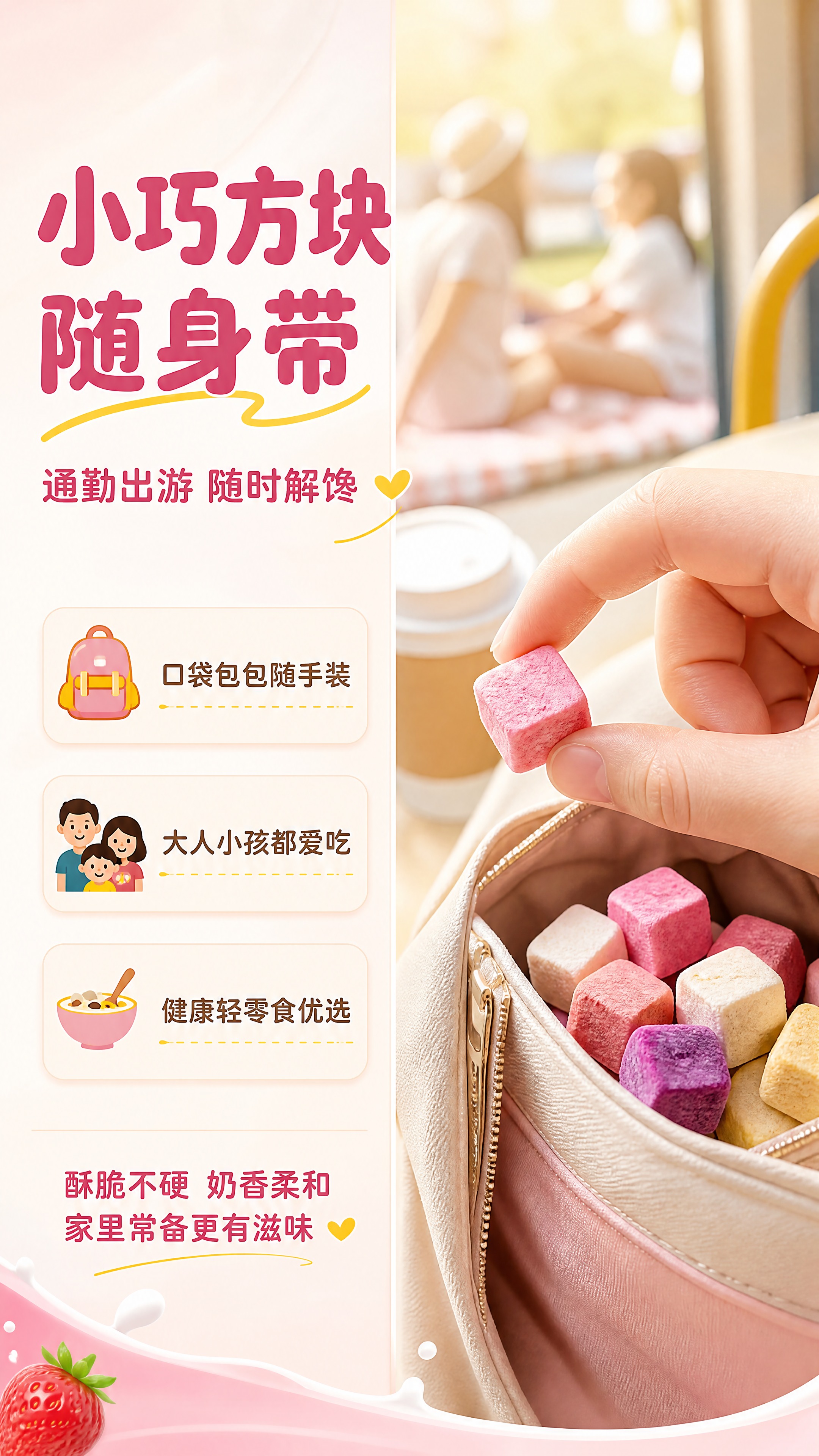 [商品] 使用【图1】混合果粒酸奶脆方块；保留方块造型、多色外… - 图片创意预览