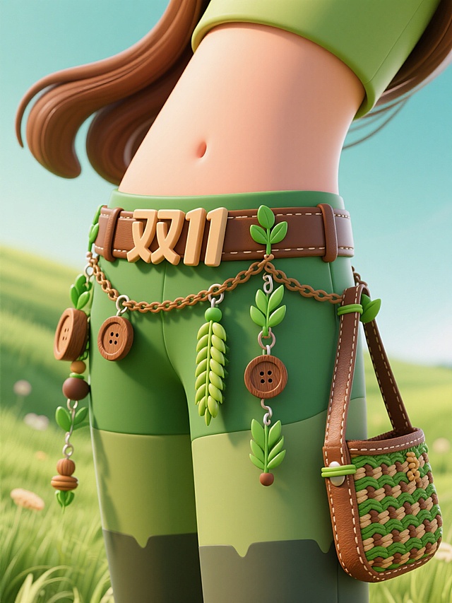 挂着麦穗等田园元素  清新购物氛围海报