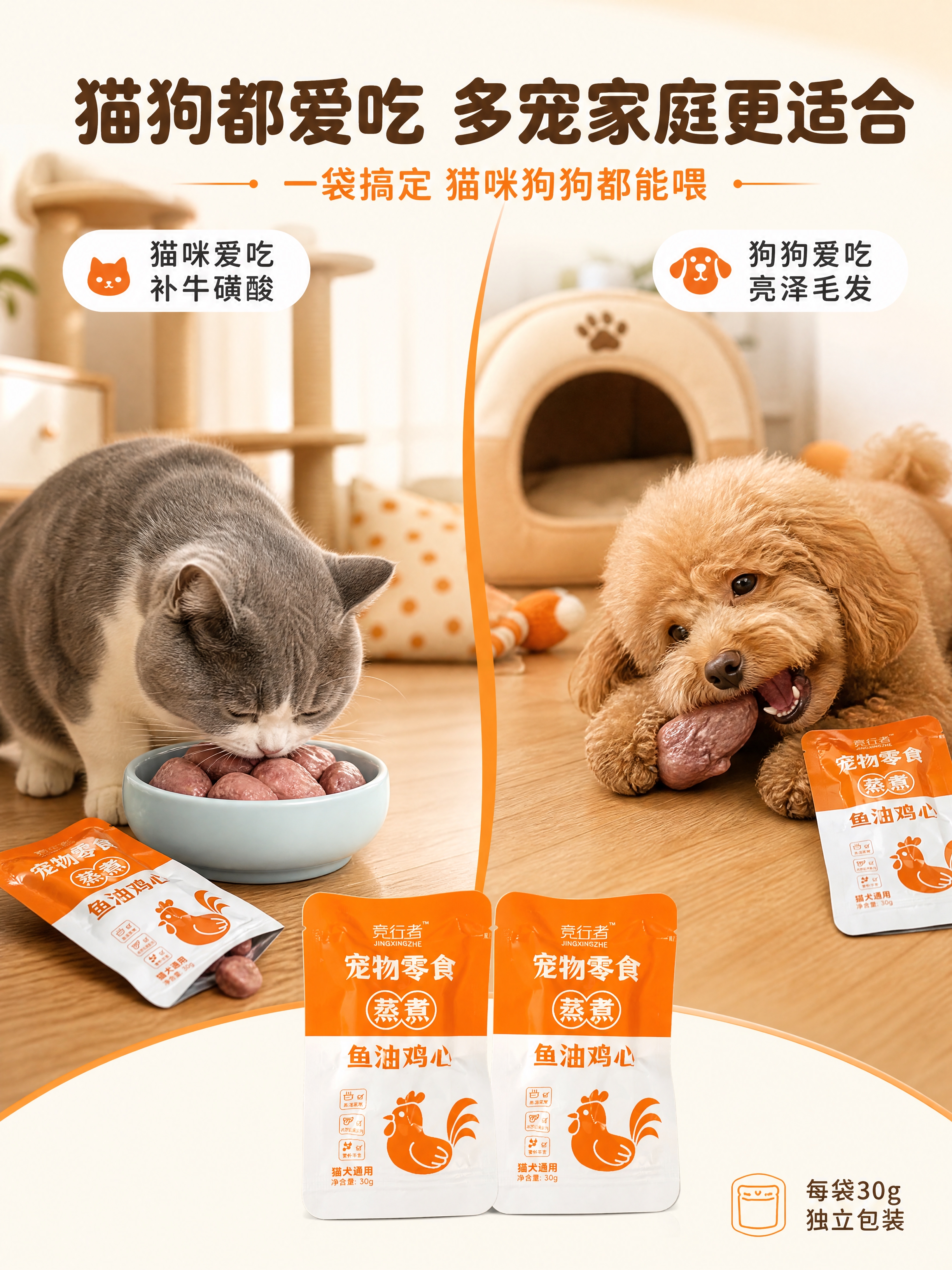 [商品] 使用【图1】碗装鸡心+【图4】单袋包装；保留鸡心形态… - 图片创意预览