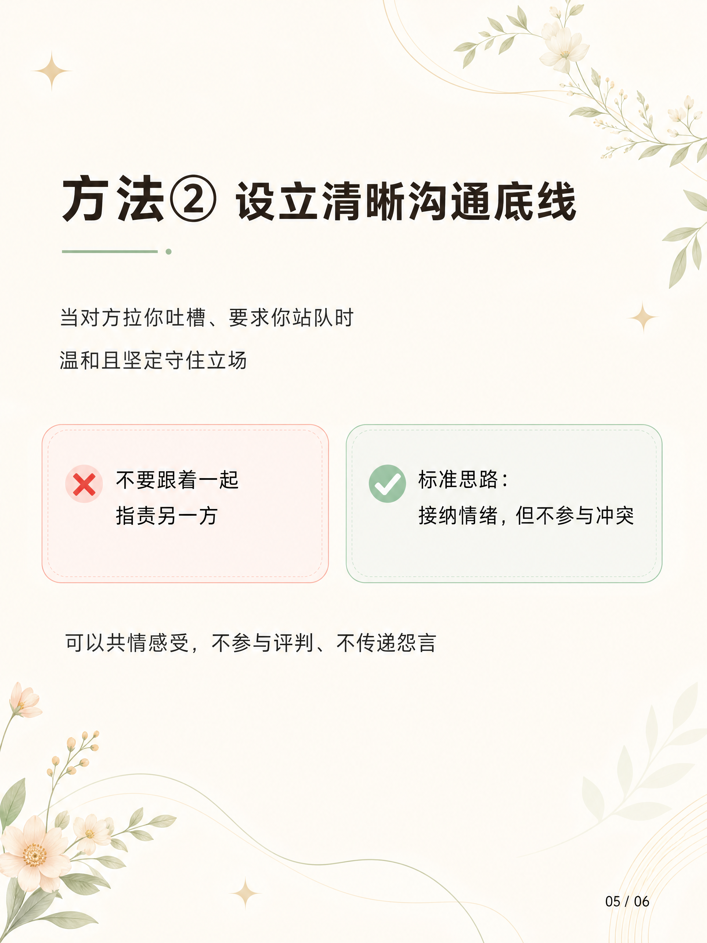 小红书知识卡片方法页二，3:4竖版，暖米白纯色背景，整体明亮温… - 图片创意预览