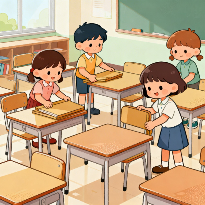 Modern flat animation style, bright soft pastel tones, a bit of noise texture, cute cartoon elementa预览效果