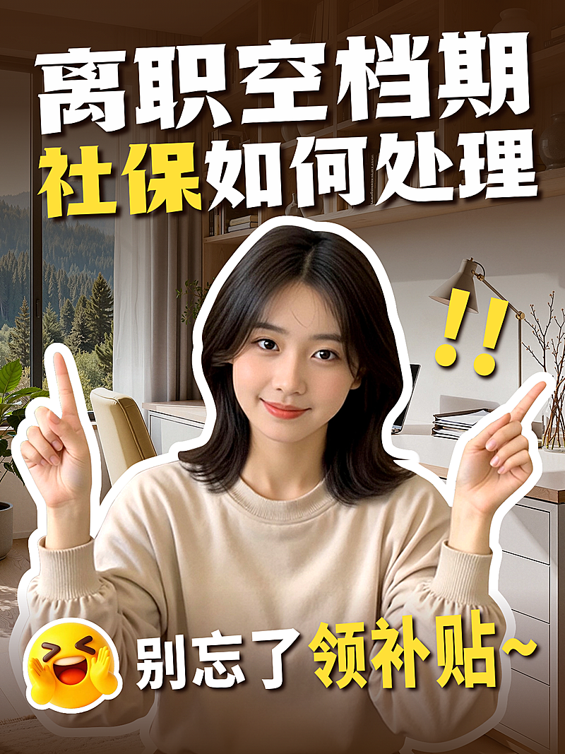 离职社保攻略科普指南小红书封面