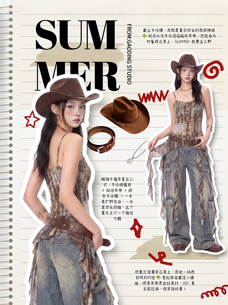 穿搭ootd美拉德高级感排版海报小红书封面