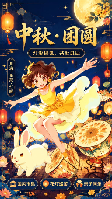 生成新中式插画预览效果