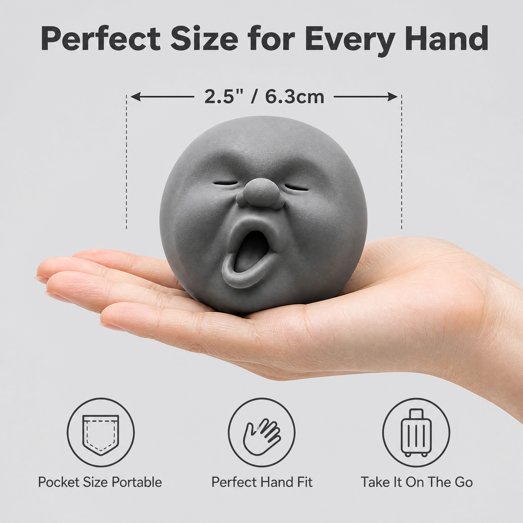 [主图-5] Funny Face Stress Ball 尺… - 图片创意预览