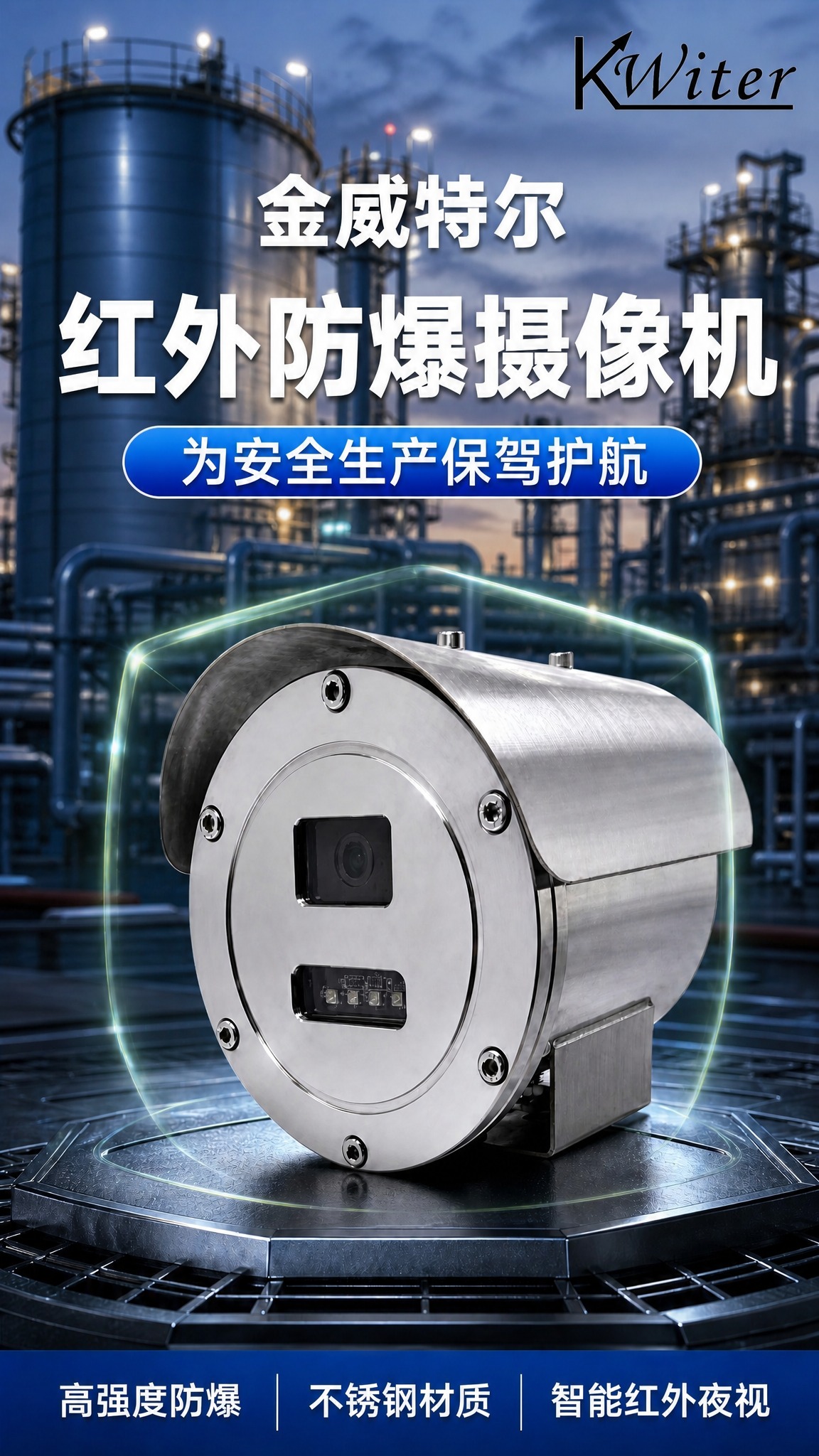 在原图基础上修改：1. 将顶部的Kwiter LOGO从居中位… - 图片创意预览