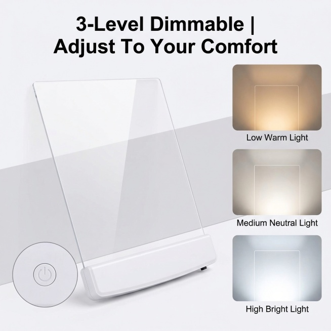 Fourth detail page, feature multiple brightness adjustment function of the LED reading light. Produc预览效果