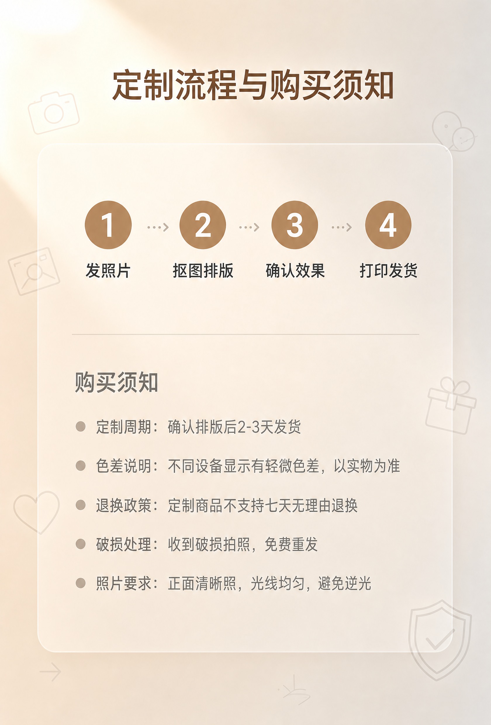 [商品] 使用【图1】暖米色背景图作为底图，保留原图的暖米渐变… - 图片创意预览