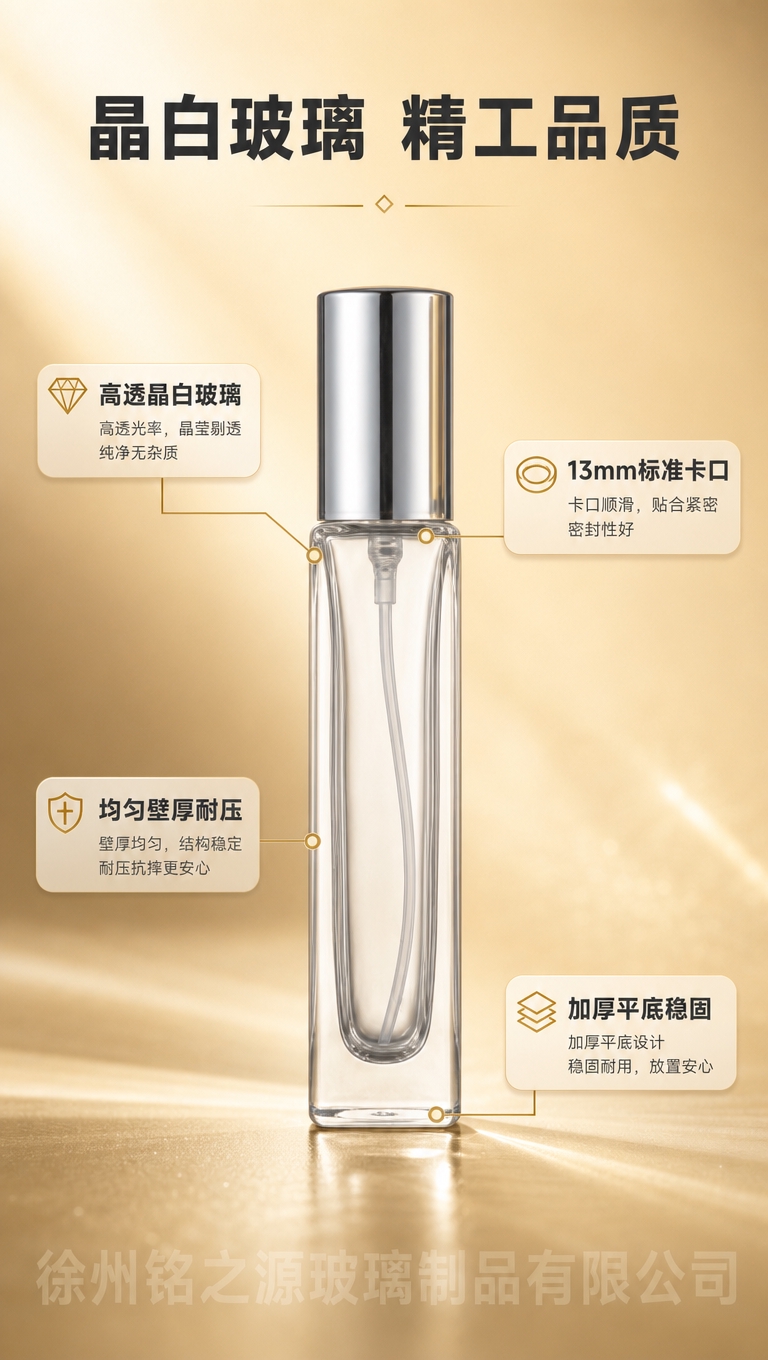 [商品] 使用【图1】方瓶10ml卡口香水瓶；保留方瓶结构、1… - 图片创意预览
