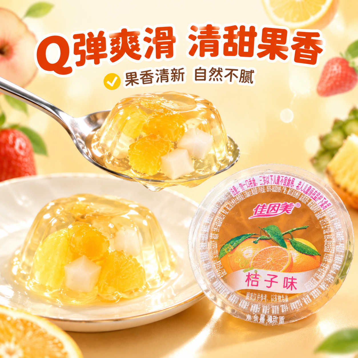 [主图-3] 口感质地微距动作图，唯一任务：突出“Q弹爽滑 清… - 图片创意预览