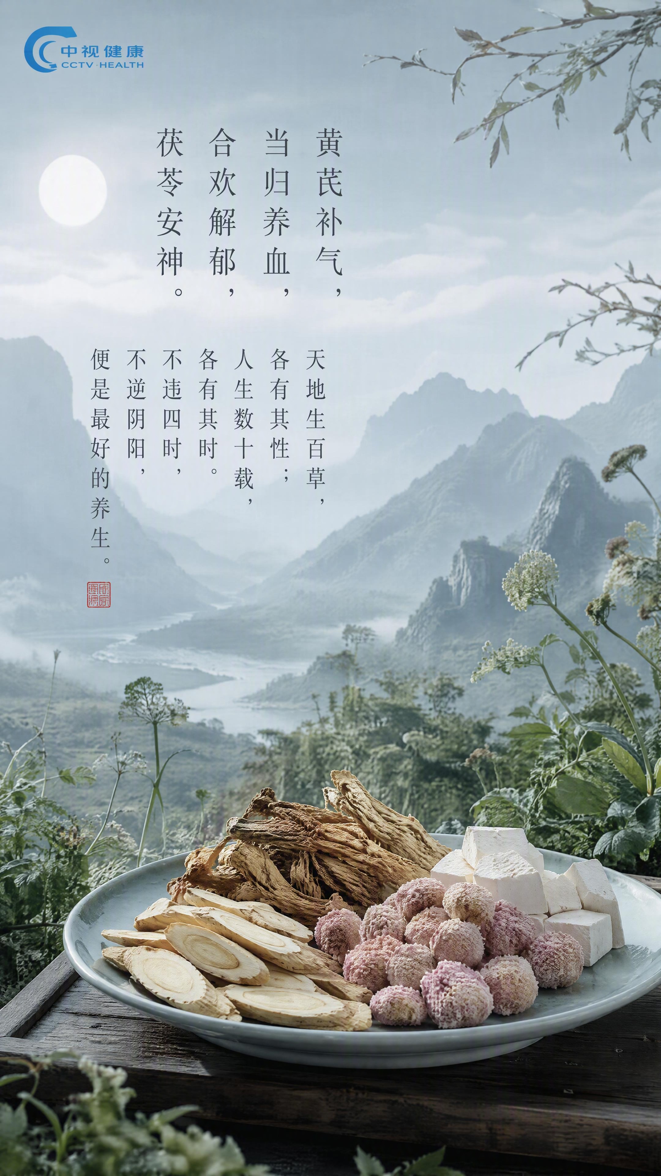 竖屏9:16朋友圈海报，清新自然冷调风格，高级设计感，国风宋代… - 图片创意预览