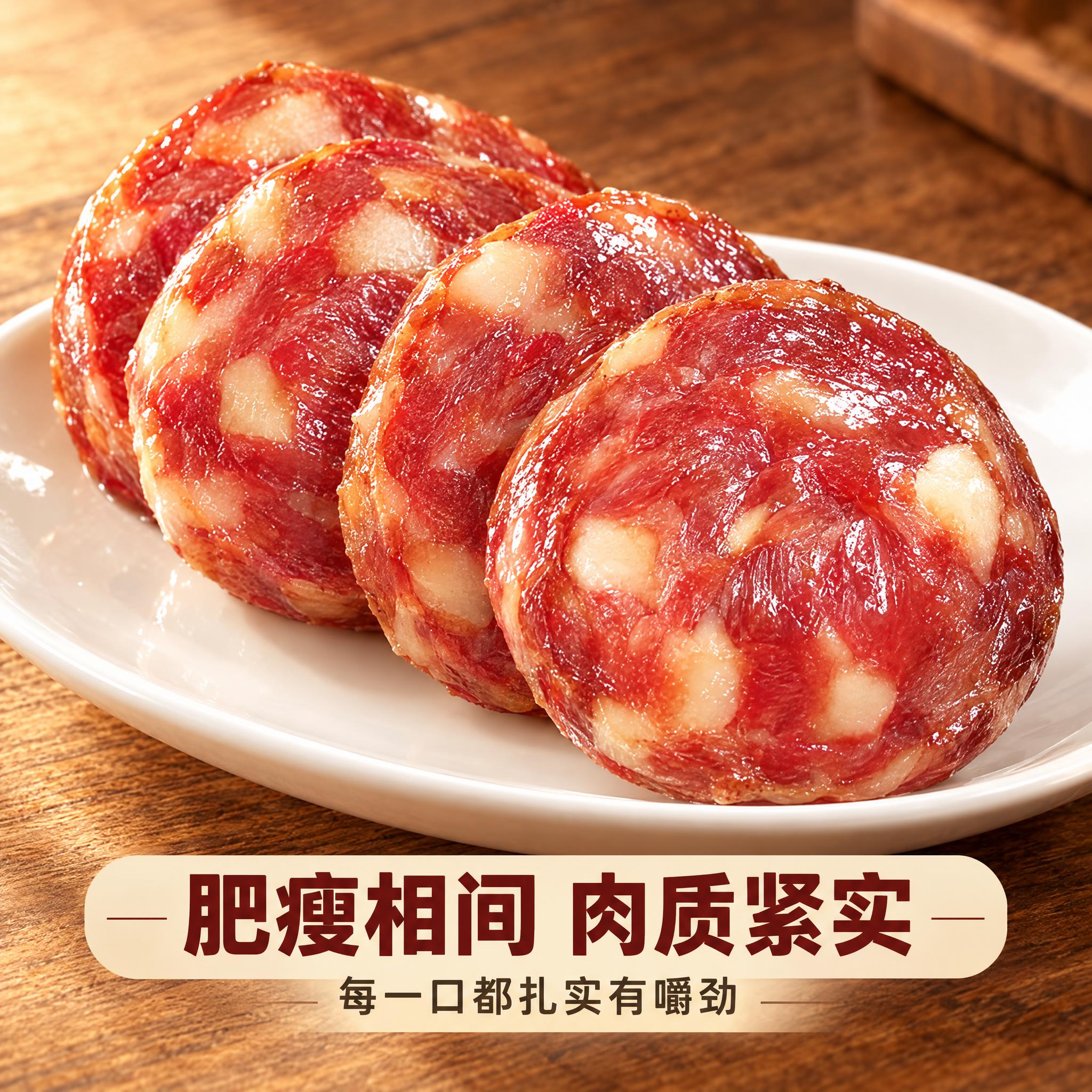 [商品] 使用【图1】安德门香肚切片形态参考；保留香肚红白相间… - 图片创意预览