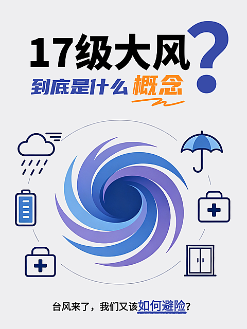 台风预警风暴科普如何避险小红书封面