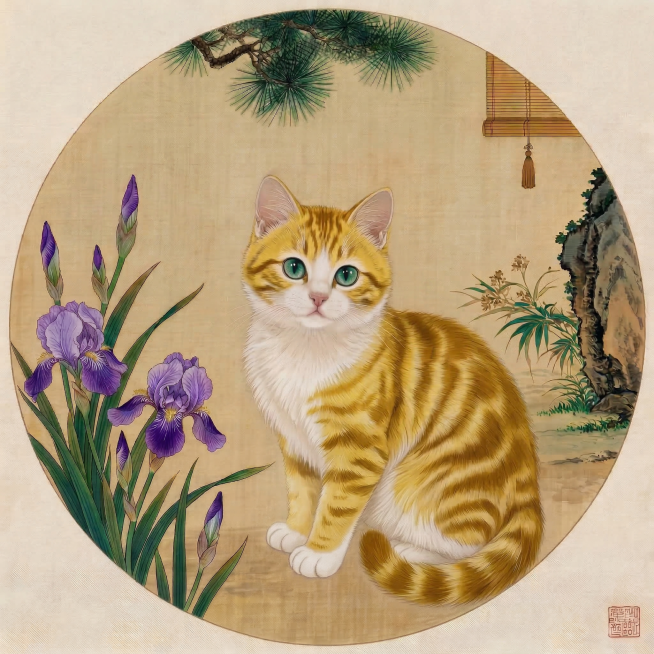 猫的颜色改成黄色预览效果