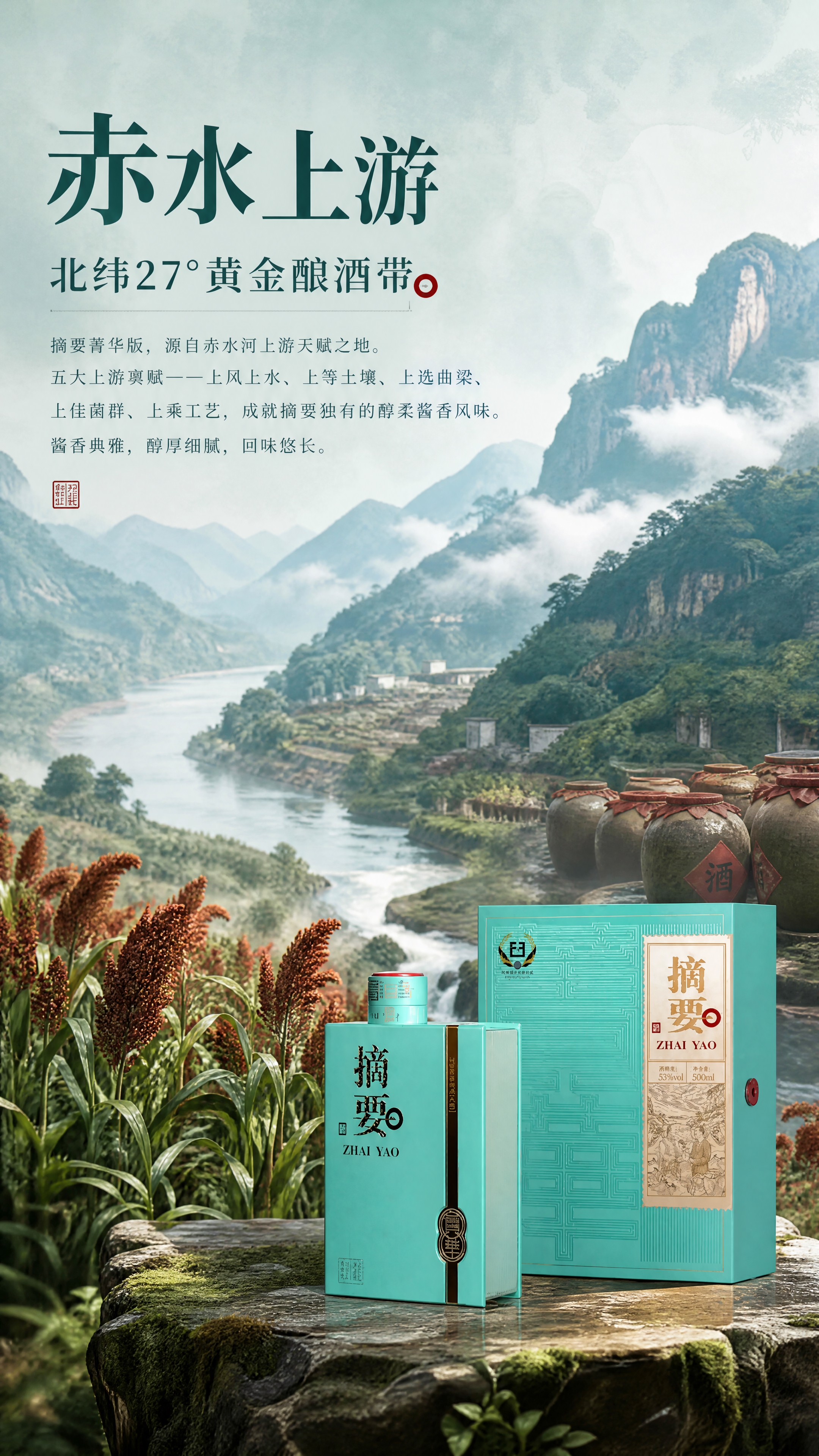 [商品] 使用【图1】摘要菁华版酱酒（青绿书本瓶型）；保留瓶身… - 图片创意预览
