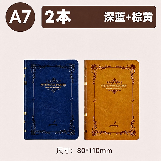 将图片左上角圆形内的A6修改为A7，将图片下方文字的尺寸改为80*110mm，保持原图整体构图、色彩和其他文字内容不变。