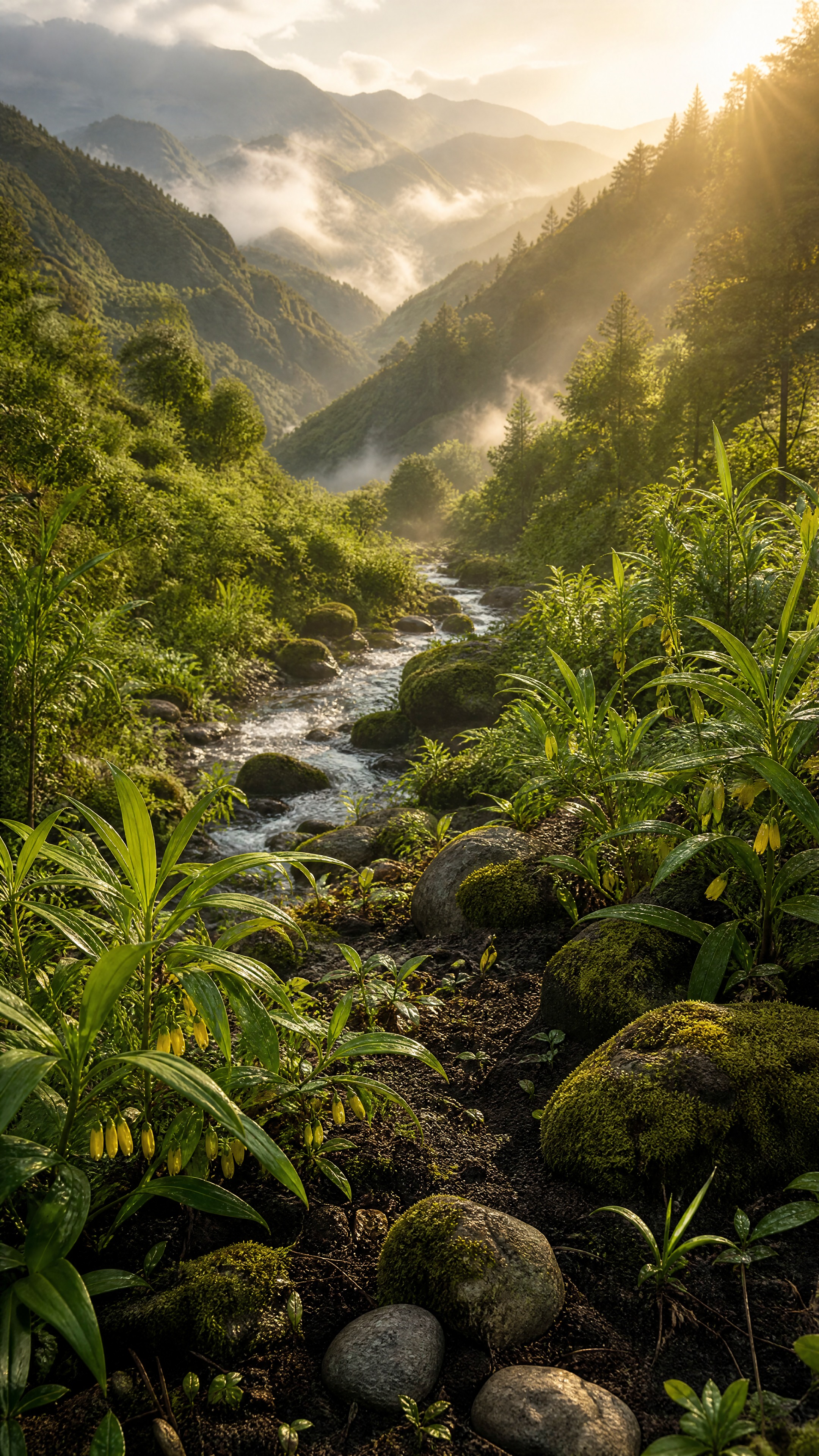 纯背景图，无产品无文字无人。高原深山自然风景，层层叠叠的山脉延… - 图片创意预览