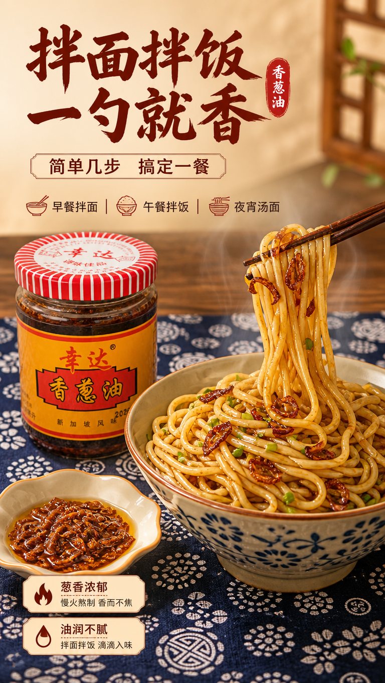 [商品] 使用【图3】香葱油产品+油酥碗组合；保留瓶身包装原貌… - 图片创意预览